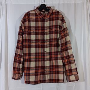 Mutual Weave Mens XL Flannel Shirt Plaid Long Sleeve